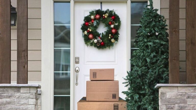 How to make a small porch feel welcoming when it is crowded with packages