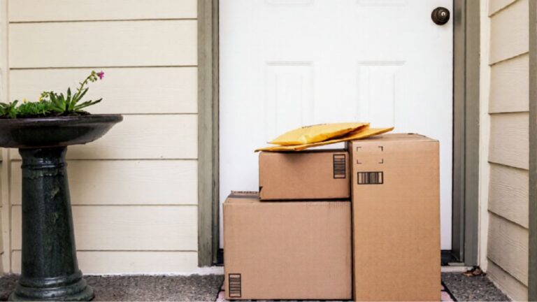 The easiest way to keep porch packages dry when it rains
