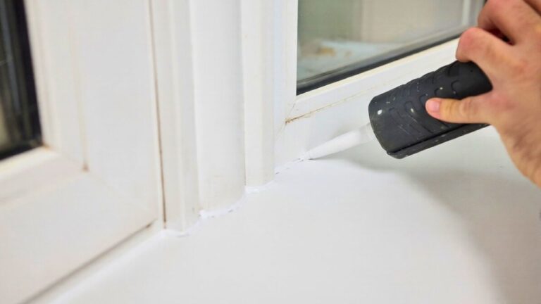 The window caulk line that tells everyone it was a DIY job