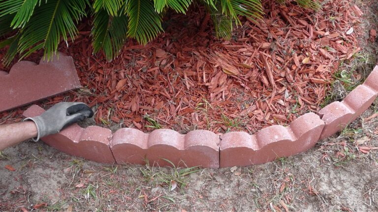 These landscaping edges make a yard look sloppy from the street