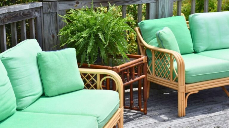 I tried to save money on outdoor cushions and replaced them by the next season