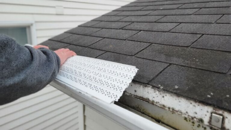 Professional gutter guard installation reaching $10 to $25 per linear foot