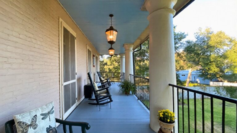 I painted the porch ceiling the wrong blue and it changed the whole look