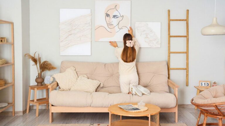 What I changed after the wall decor started making the whole space feel busy