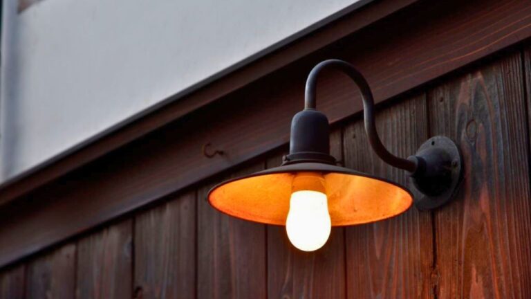 I thought the barn-style light fixture would look good outside and it missed the mark