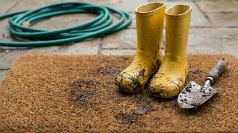 How I made the mud by the back door less of a daily problem