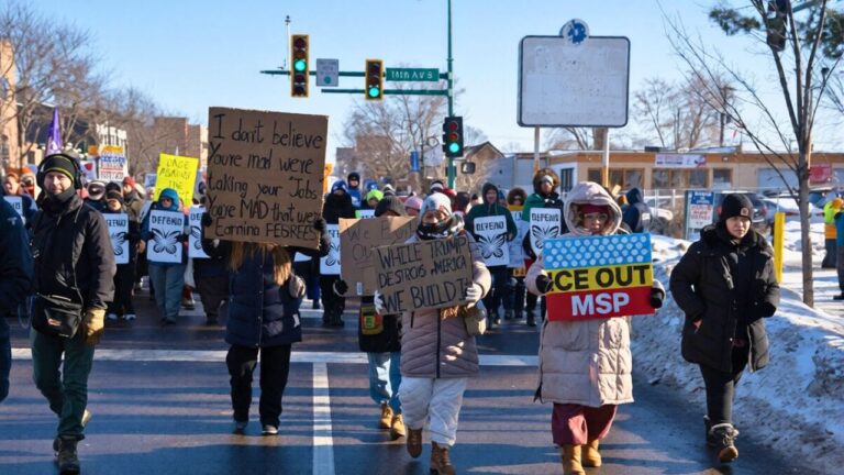 Protesters rally against deportation raids spreading across multiple states