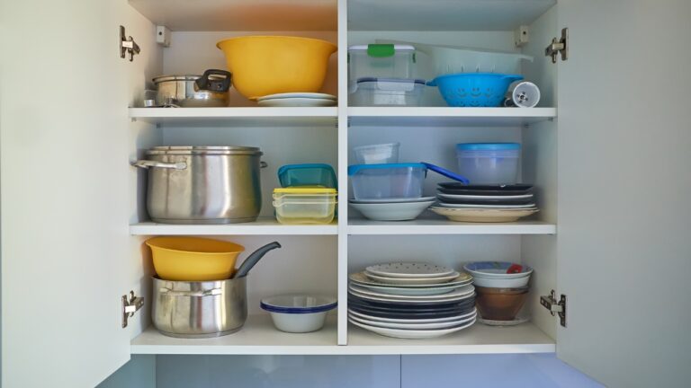 What helped after the kitchen shelves started looking messy no matter what I did