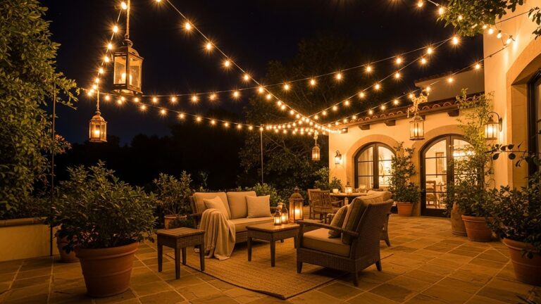 I hung string lights over the patio and didn’t think through the bugs