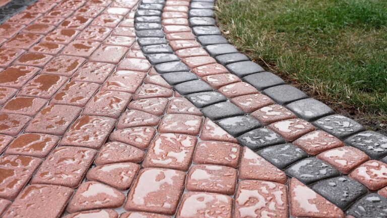 What helped when the path to the garden kept turning slick after rain