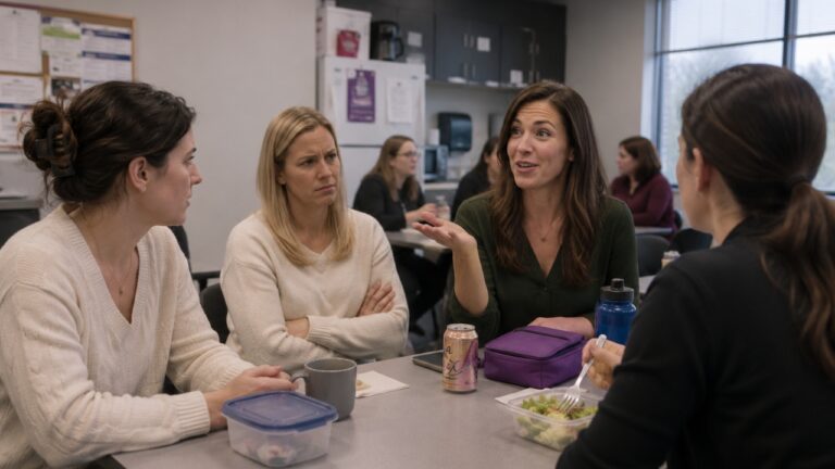 Coworker Exposed Her Marriage and Kids at Lunch — Then Everyone Acted Like She Was the One Who Lied