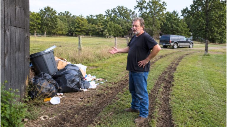 Neighbor Drove Through the Yard and Dumped Garbage — Then the Cameras Turned a Property Fight Into Evidence