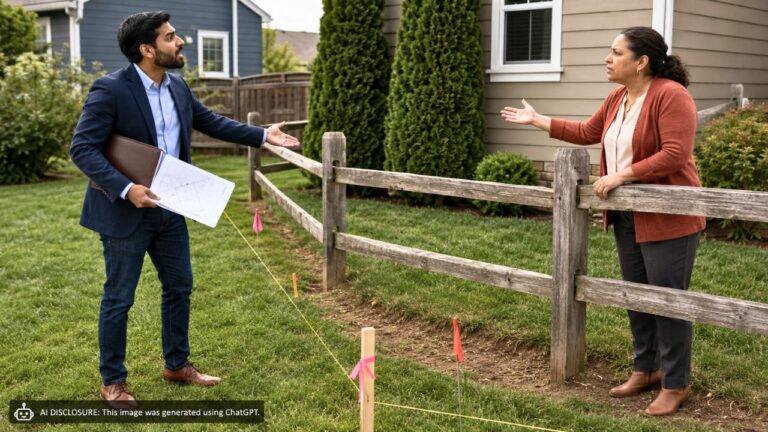 Buyer Finds Out at Closing That the Neighbor’s Split-Rail Fence Has Enclosed a Corner Strip of the Property — Then the Neighbor Says a Handshake Deal With the Previous Owner Made That Strip Theirs