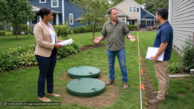 New Homeowner Finds the Neighbor’s Septic Tank Was Set Just Eight Feet From the Property Line With No Recorded Easement — Then the Neighbor Says Moving the Tank Is Physically Impossible and Asks the New Owner to Sign a Waiver Instead