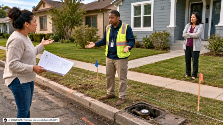 New Homeowner Finds the City Water Meter for the Neighbor’s House Was Installed on Their Side of the Property Line — Then the City Says Moving the Meter Would Require Digging Up the Entire Street and Will Not Commit to a Timeline
