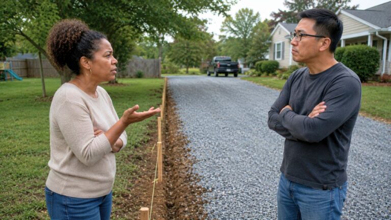 Neighbor Builds a Gravel Driveway Over the Property Line — Then Tells the Owner It Would Be Too Costly to Move