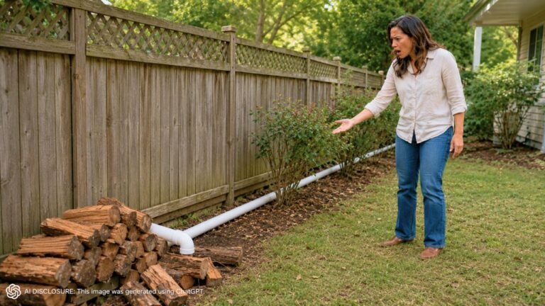 New Homeowner Finds a Drainage Pipe the Neighbor Installed in the Backyard Without Asking — Then the County Says the Work Was Never Permitted