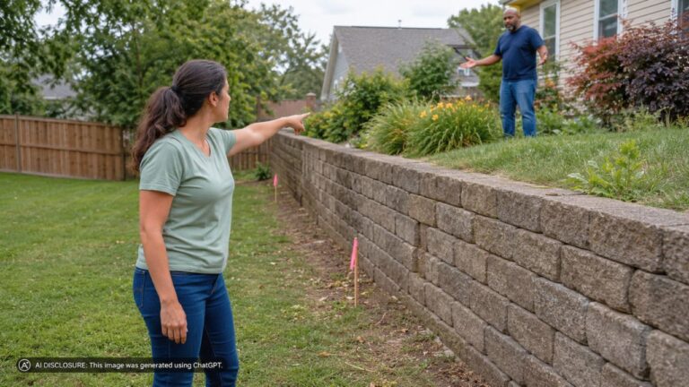 New Homeowner Finds a Retaining Wall Built Over the Property Line — Then the Neighbor Says It Is Holding Up Their Yard and “Cannot Be Touched”