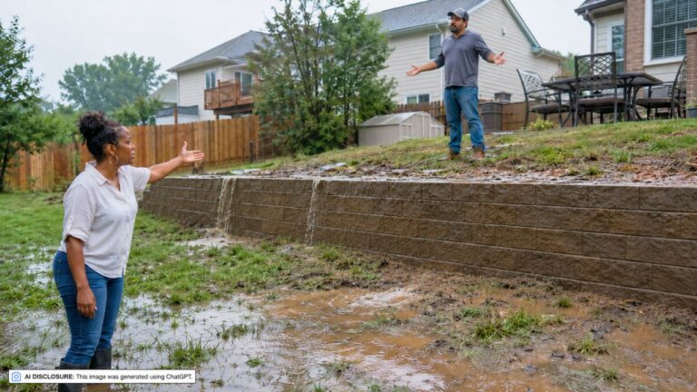 Homeowner Finds the Neighbor’s New Retaining Wall Is Sending Runoff Straight Into the Yard — Then the Neighbor Says Their Contractor Assured Them the Drainage Would Not Affect Anyone