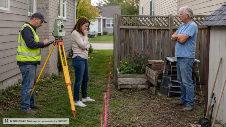 Homeowner Orders a Survey Before Selling and Finds the Neighbor Has Been Using a Strip of the Property for Years — Then the Neighbor Claims Ownership and Refuses to Move Anything