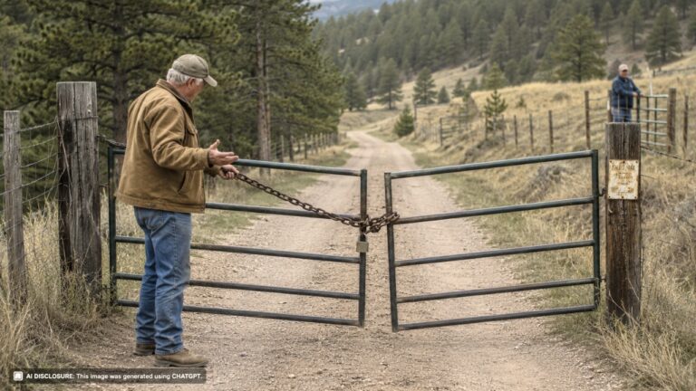 Rural Landowner Finds the Neighbor Has Blocked and Locked the Only Road Crossing the Property — Then the Neighbor Says Anyone Who Wants Access Must Ask Permission First