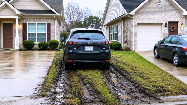 HOA Homeowner Says a Neighbor Keeps Parking on the Grass — Then the Lawn Turns Into Mud and the HOA Drags Its Feet