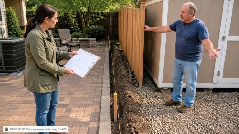 New Homeowner Finds the Neighbor’s Fence and Shed Both Built Over the Property Line — Then the Neighbor Says Neither One Can Be Moved