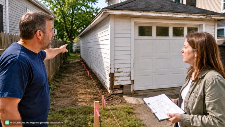 New Homeowner Inherits a Property and Finds the Garage Was Built Over the Property Line — Then the Neighbor Demands It Be Torn Down