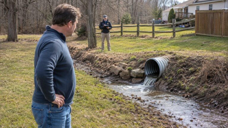 New Landowner Finds a Neighbor’s Culvert Draining Across the Property — Then the County Says It Was Never Approved
