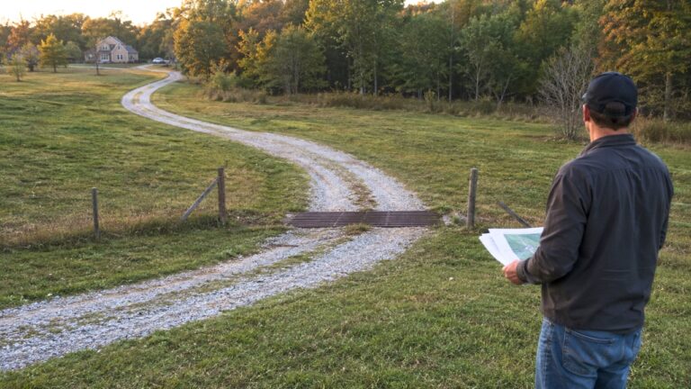 New Property Owner Finds a Neighbor’s Gravel Road Cutting Through the Back Acre — Then the Deed Tells a Different Story