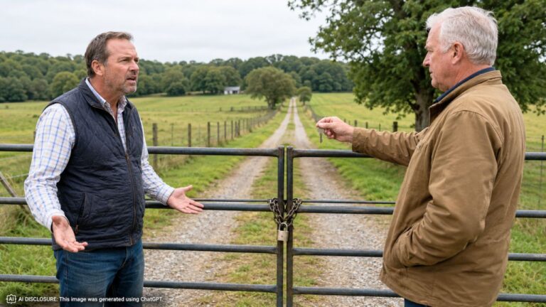Rural Landowner Finds the Only Road to Twenty Acres Now Blocked by a Padlocked Gate — Then the Neighbor Offers a Key for a Monthly Fee