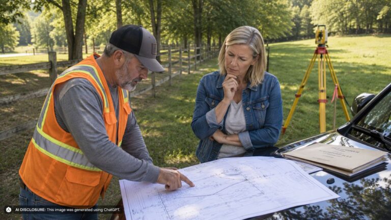 Landowner’s Neighbor Hires a Surveyor Who Claims She’s Losing a Third of Her Property — Then a Fifty-Year-Old Recorded Plat Contradicts the New Survey Entirely