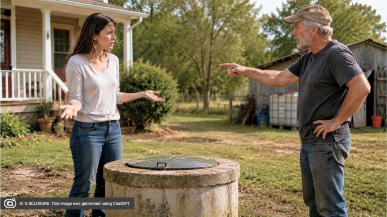 New Homeowner Learns the Neighbor Has Been Drawing Free Water From Her Well Since a Deal With the Previous Owner — Then He Insists She Pay to Connect to Public Water So He Can Keep Using It for Free