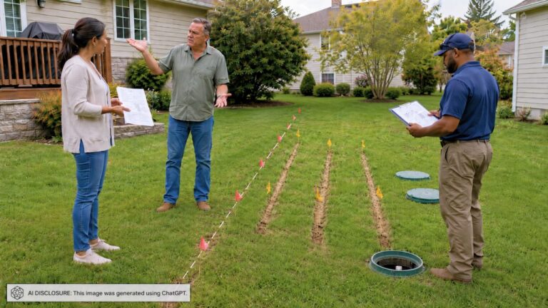 New Homeowner Has a Septic Inspection Done and Finds Three Lateral Lines Running Fifteen Feet Into the Neighbor’s Yard — Then the Neighbor Says the County Approved the Design Decades Ago and the New Owner Has No Grounds to Demand a Fix