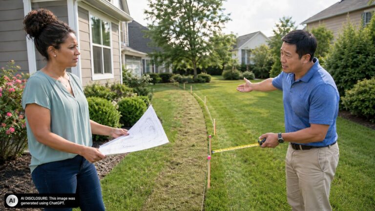 New Homeowner’s Survey Reveals the Neighbor Has Been Mowing a Hundred-Foot Strip of Her Yard — Then He Asks Her to Move the New Fence Line Thirty-Six Inches So He Can Keep Mowing It
