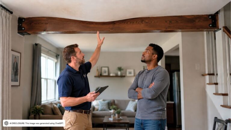 New Homeowner Notices the Upstairs Floors Sinking Six Months After Closing — Then Learns the Seller Pulled No Permits for the Beam That Replaced a Load-Bearing Wall