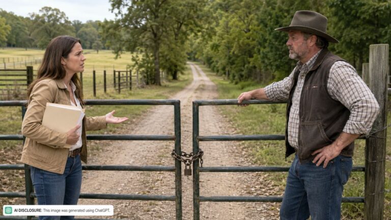 Rural Landowner Buys Forty Acres and Finds the Only Road In Has Been Chained and Gated by the Adjoining Property Owner — Then the County Says the Road Appears Private on All Maps and It Has No Authority to Intervene