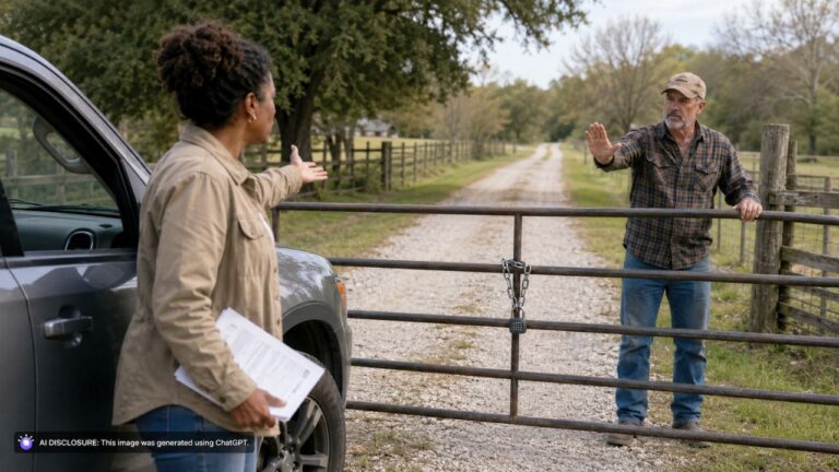 New Landowner Finds the Neighbor Installed a Combination Lock on the Gate Across the Recorded Ingress Easement — Then the Neighbor Says the Easement Language Only Covers Foot Traffic and Does Not Permit Motor Vehicles