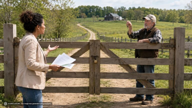 Rural Landowner Finds the Neighbor Extended a Board Fence Across the Deeded Right-of-Way to the Back Pasture — Then the Neighbor Says the Fence Was Installed for Security and Anyone Who Needs Through Can Just Request a Key