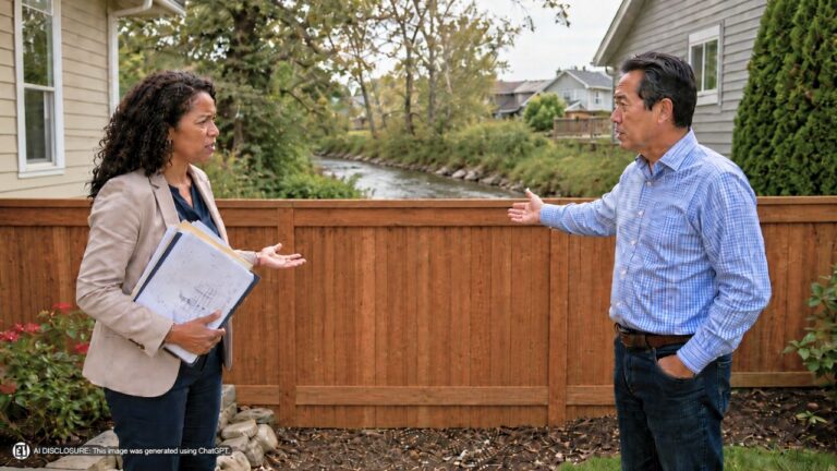 New Homeowner Finds the Neighbor Built a Privacy Fence That Cuts Off a Recorded Pedestrian Easement to the Creek — Then the Neighbor Claims No Easement Was Ever Disclosed to Them at Closing