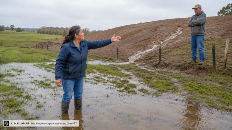 Rural Property Owner Finds Runoff From the Neighbor’s Graded Ten Acres Flooding the Property Every Spring — Then the Neighbor Refuses to Regrade