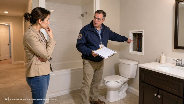 New Homeowner Finds the Seller Added a Full Bathroom to the Basement Without Pulling a Permit — Then the County Inspector Says the Plumbing Fails Code and the Entire Addition Must Be Torn Out or Brought Up to Standard