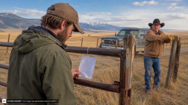 New Montana Landowner Finds a Note Zip-Tied to the Gate on Fifty Freshly Purchased Acres — Then the Neighbor Claims “I Have Leased This Land Since 1990… All of the Gates and Fences Are Mine”