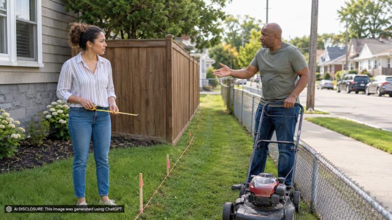 New Homeowner Finds a Neighbor Has Been Mowing a Three-Foot Strip of the Yard for Fifteen Years — Then the Neighbor Claims the Grass “Has Always Been Mine to Cut”
