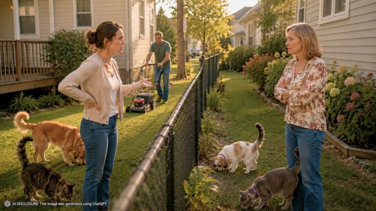 New Homeowner Finds a Neighbor Mowing Part of the Yard Since Before the House Sat Vacant for Three Years — Then the Neighbor Says Ownership “Was Never in Question”