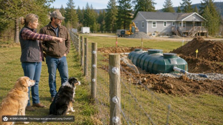 Rural Landowner Learns the Property Line Actually Sits Forty-Six Feet Past Their Dog Fence — Then Discovers the Neighbor’s New Septic Tank May Be Entirely on Their Land