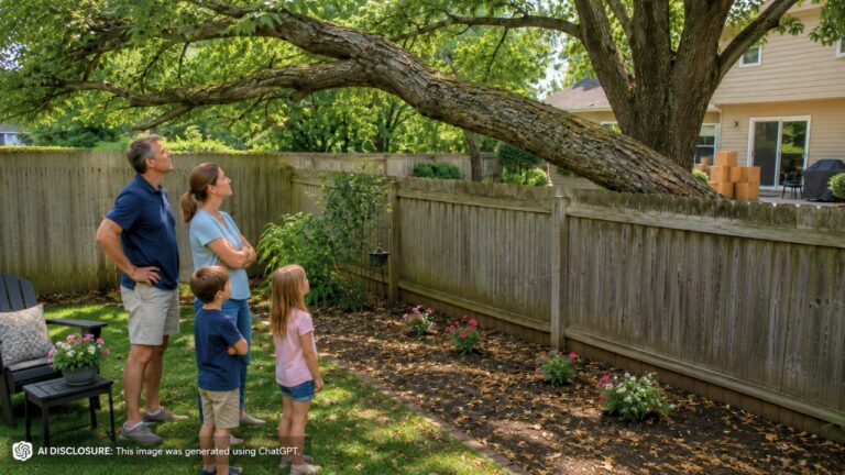 Homeowner Asks Who Pays to Trim a Neighbor’s Seventy-Five-Foot Tree That’s Grown Over the Fence for Twenty Years — Then the Neighbor Sells the House Before the Question Is Ever Settled