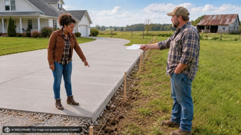 Rural Property Owner Finds a Neighbor Poured a New Driveway a Foot and a Half Across the Property Line — Then the Neighbor Offers a “Written Waiver” Instead of Moving It
