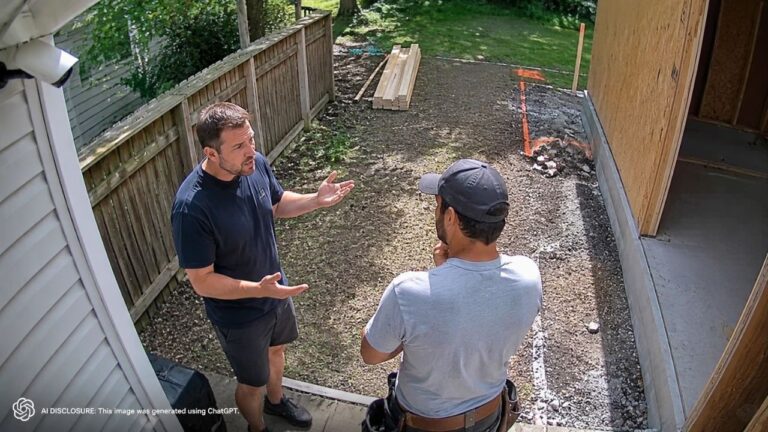Ottawa Homeowner’s Security Camera Catches the Neighbor Admitting to His Contractor He Doesn’t Know Where the Property Line Is — Then He Stakes a New Garage Using an Inaccurate City Map Anyway