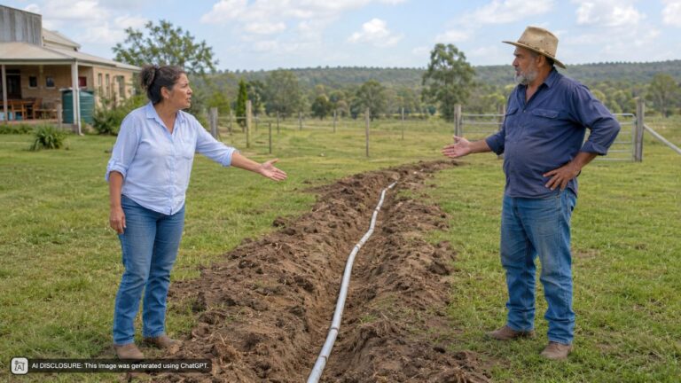 Rural Property Owner Finds a Neighbor’s Water Line Running Sixty Feet Across the Land With No Recorded Easement — Then the Neighbor Says the Pipe “Has Squatter’s Rights by Now”